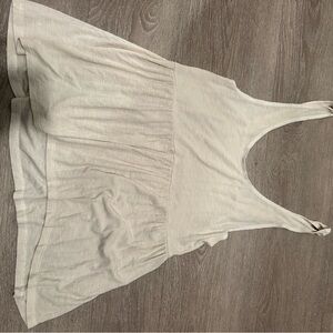 Women's Cream Sleeveless Top